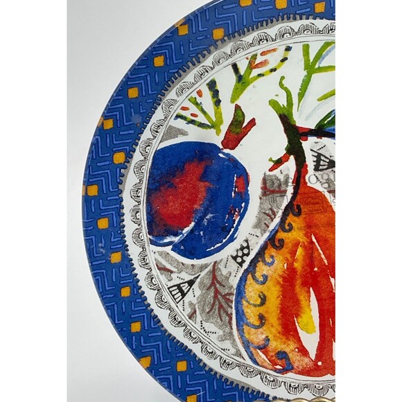 Fragonard Parfumeur Rose Ambre Glass Soap Dish Plate 5” - Picture 5 of 9